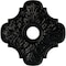 Ekena Millwork Peralta Ceiling Medallion (Fits Canopies up to 4 5/8"), 17 3/4"OD x 3 1/8"ID x 1"P, Black Pearl CM17PEBPS - alternate 1